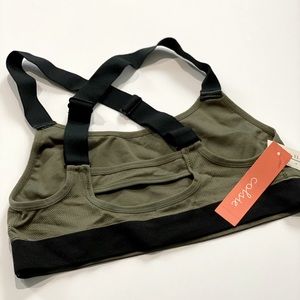 NWT olive sports bra